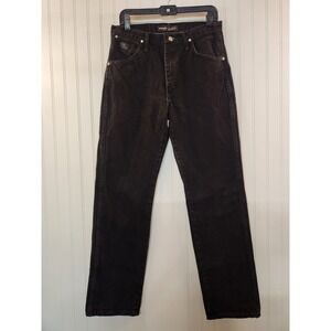 Wrangler Dale Earnhardt Jeans Mens 32x32 Black Denim Straight Leg Racing Rugged